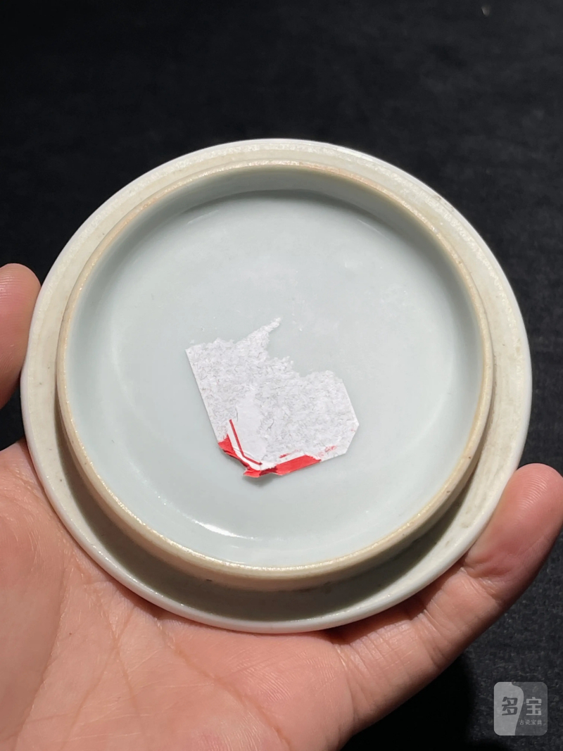 民国 粉彩人物纹盖罐 - 图18